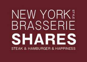 NEW YORK STYLE BRASSERIE SHARES STEAK & HAMBURGER & HAPPINESS
